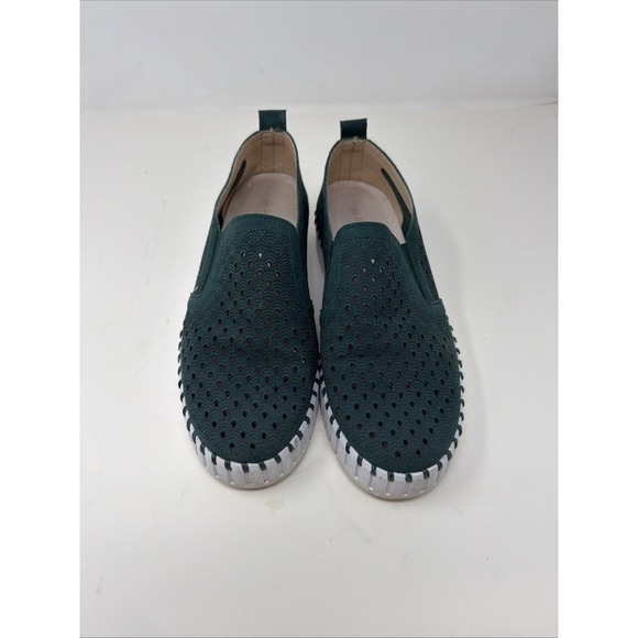 Ilse Jacobsen Shoes - Ilse Jacobsen Tulip Green Platform Slip-on Shoe Women's EU sizes 40